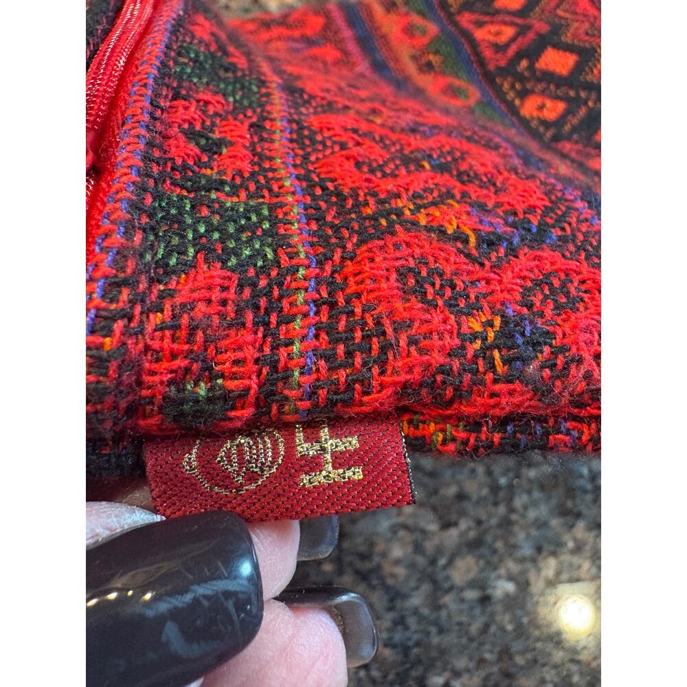 Anter Small Red and Black Crossbody Bag 9"x7" - Picture 4 of 9